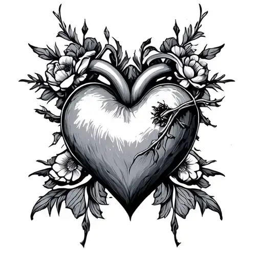 shape this heart of mine  tattoo design idea