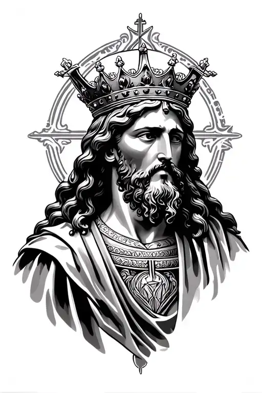 Christ is King tattoo design idea