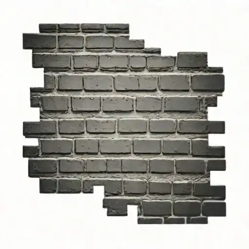 brick wall tattoo design idea
