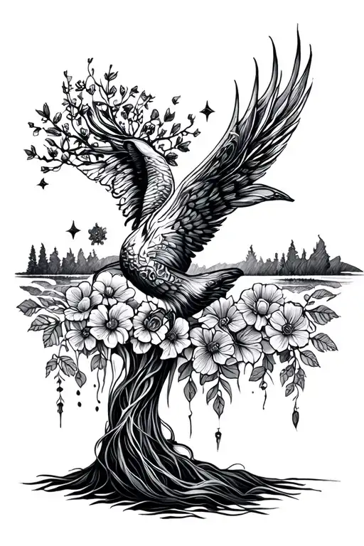 Embrace the journey—nothing is permanent, so cherish every moment.” tattoo design idea