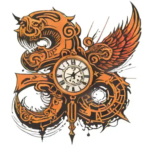 fechas 1971 1966 blended inside tattoo design idea