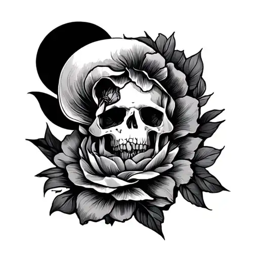 lower abdomen tattoo design idea