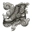 Boot tattoo design idea