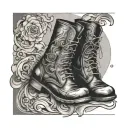 Boot tattoo design idea