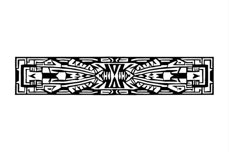 Aztec design tribal patterns tattoo design idea