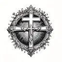 Catholic tattoo design idea