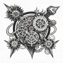 Machinist tattoo design idea