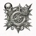 Machinist tattoo design idea