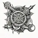 Machinist tattoo design idea
