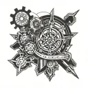 Machinist tattoo design idea