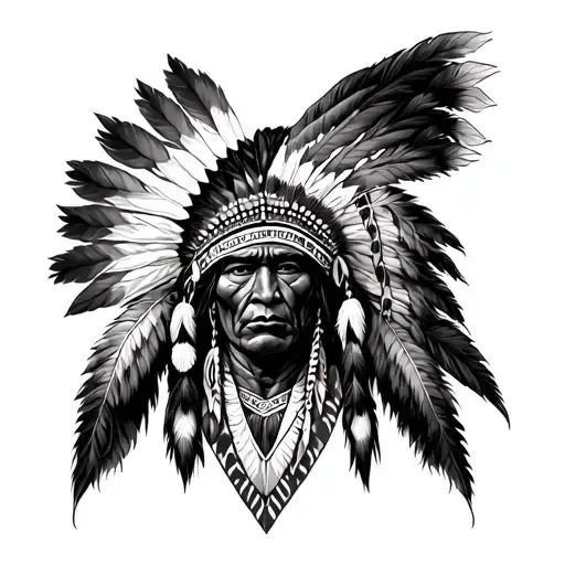 Blackfoot Indian tattoo design idea