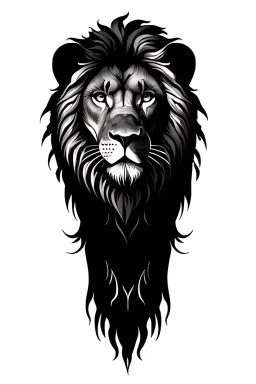 lion tattoo design idea