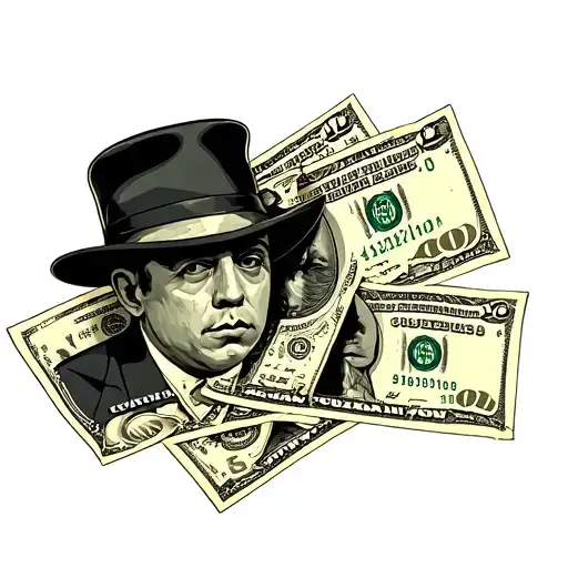 Gangster Money tattoo design idea
