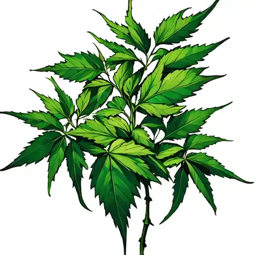 hemp vine wrapping tattoo design idea