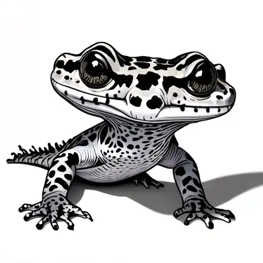 Leopard Gecko tattoo design idea