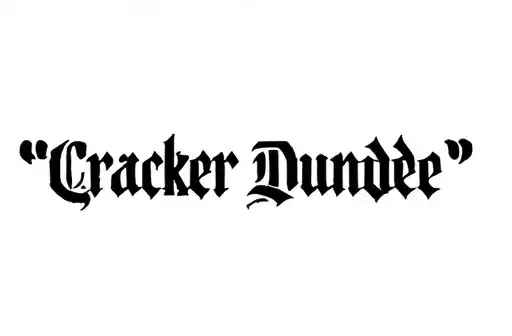 "Cracker Dundee" tattoo design idea