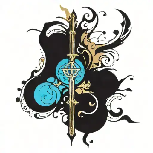 Catholic tattoo design idea