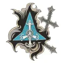 Catholic tattoo design idea