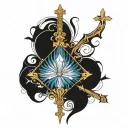 Catholic tattoo design idea