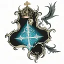 Catholic tattoo design idea