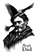 mourning dad tattoo design idea