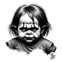 Chucky tattoo design idea