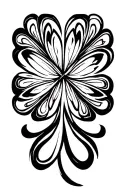Five Leaf Clover tattoo design idea