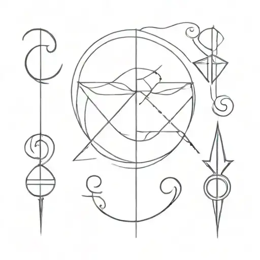 word or symbol will force of tattoo design idea