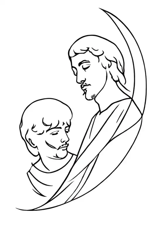 Tatoo of father, son and holy spirit tattoo design idea