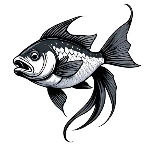 Christian Fish Symbol tattoo design idea