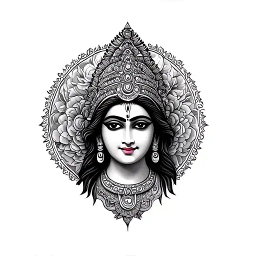 Lakshmi tattoo design idea