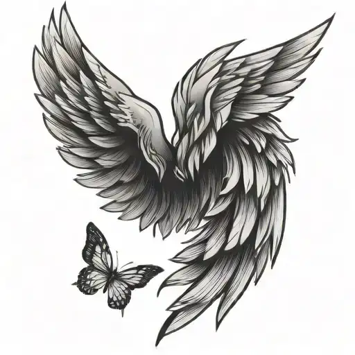 wings like flash design with simple and small tattoo tattoo design idea