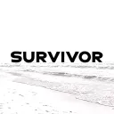 "Survivor " beach scene easy to draw tattoo design idea
