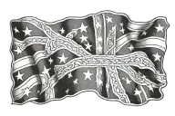 confederate flag tattoo design idea