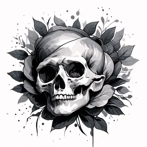 Blurry tattoo design idea