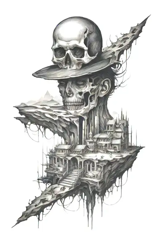 alone in the world tattoo design idea