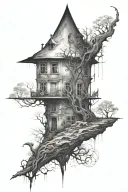 alone in the world tattoo design idea