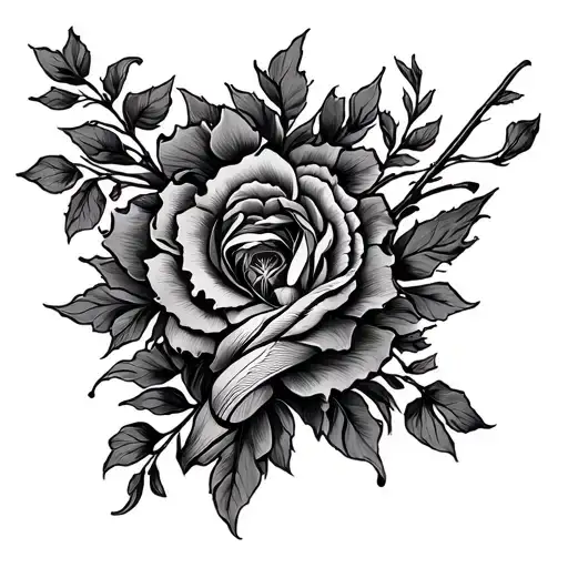 spanish and scottish arm sleeve tattoo design idea