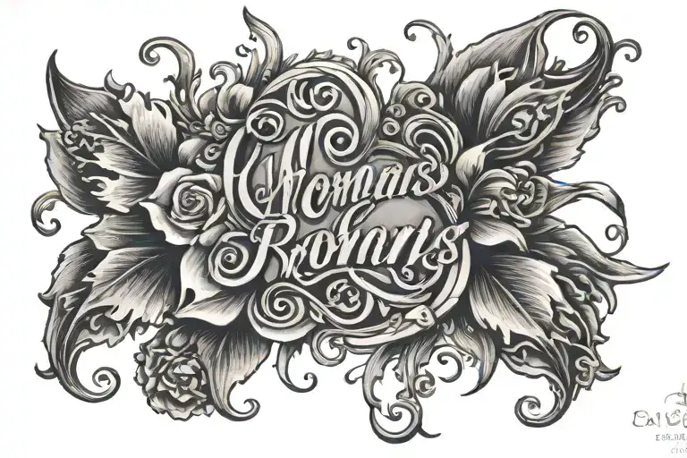 Romans 8:18 tattoo design idea