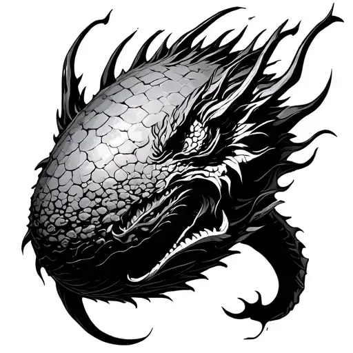 Dragon Egg tattoo design idea
