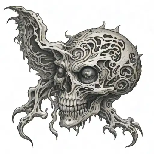 Dark Creepy tattoo design idea