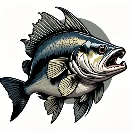 Walleye tattoo design idea