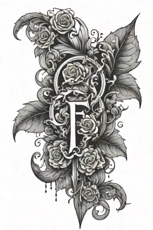 I want a tattoo, which has a meaning that I have been through a lot, to contain the OTF sign, to be something related to tattoo design idea