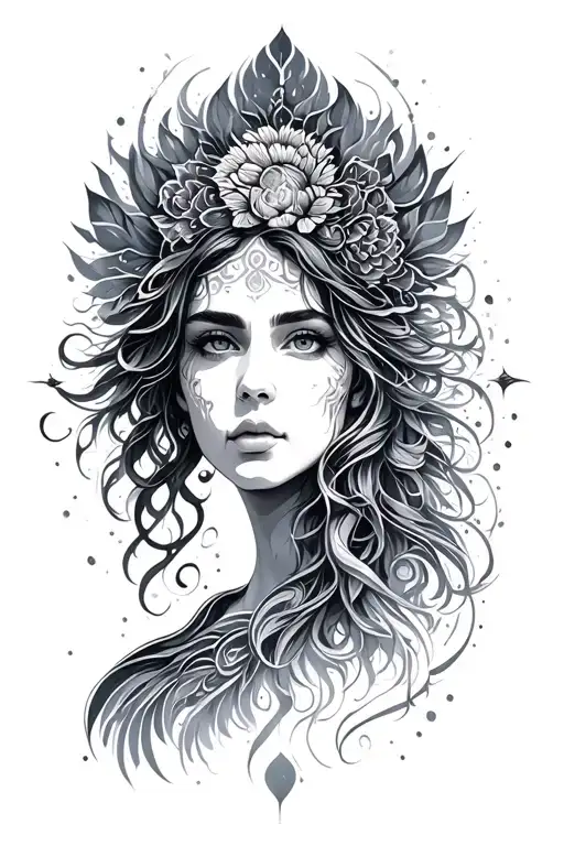 spiritual, future, mindful, grit tattoo design idea