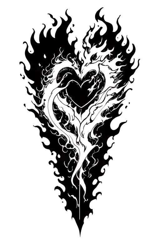 rengoku vs akaza set your heart ablaze tattoo design idea