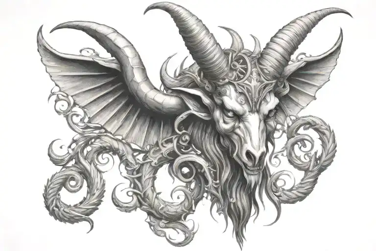 Gore Baphomet tattoo design idea