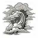 Akatsuki Cloud tattoo design idea