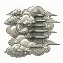 Akatsuki Cloud tattoo design idea