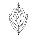 yoni mudra tattoo design idea