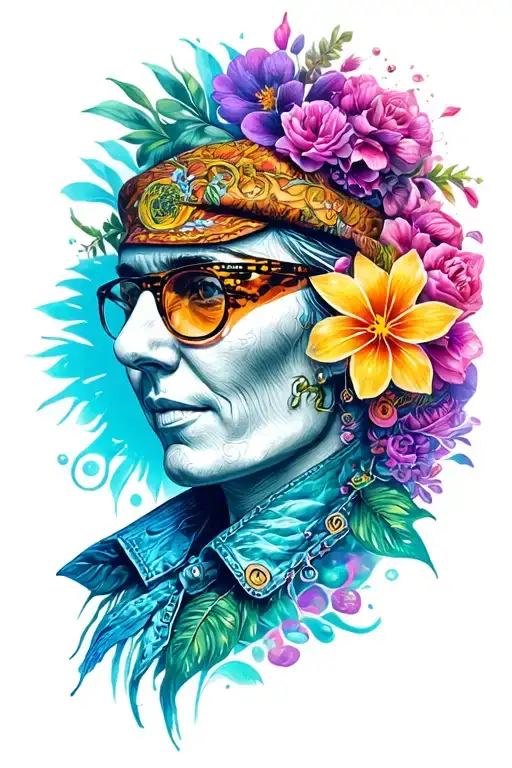 traveller,  humanitarian, spiritual, foodie, hustler tattoo design idea